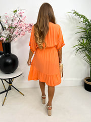 The Abbie - Short Sleeve Tassel Mini Dress