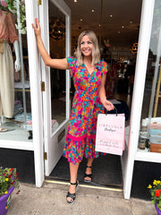 The Tilda- Floral print midi dress