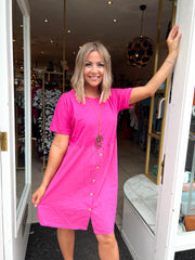 The Nora - Necklace T-Shirt Dress