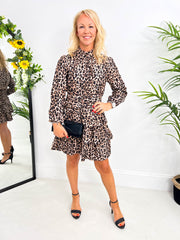 The Lila - Leopard Print Ruffle Dress