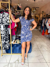 The Ariella- Leopard Print Abstract Mini Dress