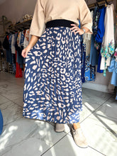 The Valeria - Leopard Print Pleated Maxi Skirt