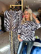 The Toni - Animal Print Mesh Knit