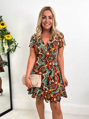 The Pollyanna - Abstract Tie Dye Dress