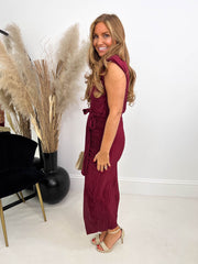 The Catia - Textured Sleeveless Maxi Dress