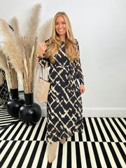 The Bria- Balloon Sleeve Maxi Dress