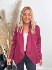 The Lynda - Suede Waterfall Jacket