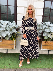 The Bria- Balloon Sleeve Maxi Dress