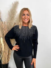 The Jada - Diamante Embellished Knit