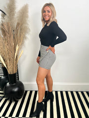 The Perrie- Playsuit with Checked Pattern Skort