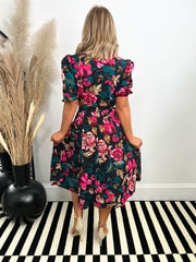 The Tanya- Floral Print Maxi Dress
