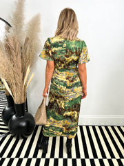 The Lorna- Marble Print Maxi Dress