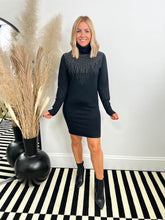 The Maxine - Diamante Detailing Knitted Dress