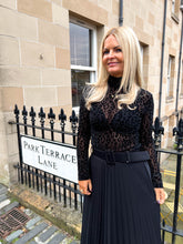 The Mollie- Mesh Leopard Print Long Sleeved Top