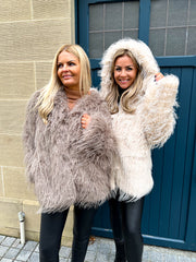 The Kath- Hooded Fur Coat