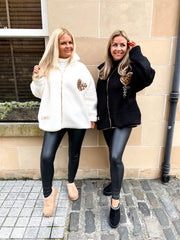 The Maria - Leopard Heart Fleece