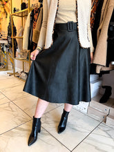 The Gloria - Belted PU Skirt