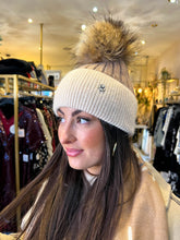The Ellia - Two Tone Pom Pom Hat