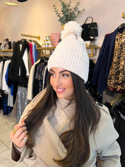The Candy- Woollen Hat with Pom Pom