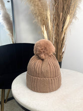 The Arianne- Blush Pink Pom Pom Hat with Gold Diamantes