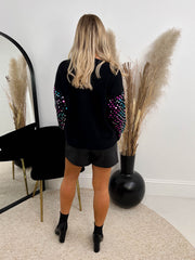 The Tate - Sequin V-Neck Knit