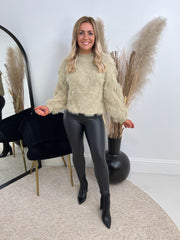 The Zara - Chevron Fluffy Knit