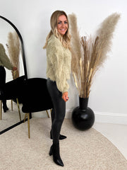 The Zara - Chevron Fluffy Knit