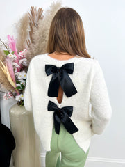 The Bailey - Knitted Bow Jumper