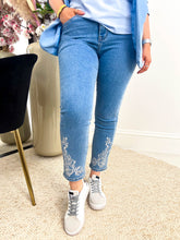 The Bethan - Butterfly Embroidered Denim Jeans