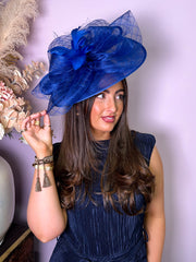 The Jasmine - Large Feather Fascinator