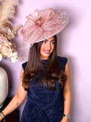 The Jasmine - Large Feather Fascinator