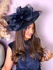 The Jasmine - Large Feather Fascinator