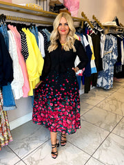 The Lesley - Long Sleeve Floral Maxi Dress