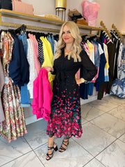 The Lesley - Long Sleeve Floral Maxi Dress