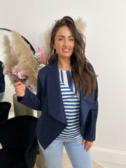 The Lynda - Suede Waterfall Jacket