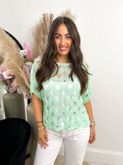 The Silvie - Crochet Top