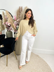 The Yasmin - Gold Cross Over Knit