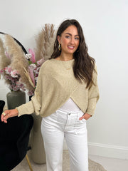 The Yasmin - Gold Cross Over Knit