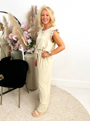 The Brie - Ruffle Sleeve & Tie Waist Two Piece