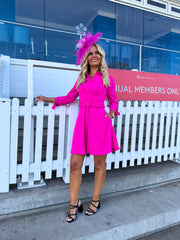 The Skylar - Pink Mini Shirt Dress