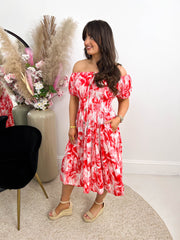 The Taylor - Pink & Red Floral Print