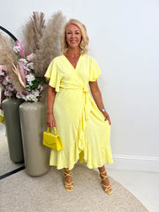 The Tessa- Ruffle Wrap Dress