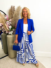 The Adriana - Abstract Print Trousers