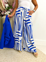 The Adriana - Abstract Print Trousers