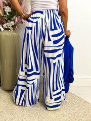 The Adriana - Abstract Print Trousers