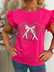 The Tamara - Heart & Bow T-Shirt