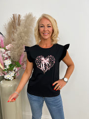 The Tamara - Heart & Bow T-Shirt