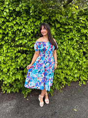 The Taylor - Teal Tie Dye Print