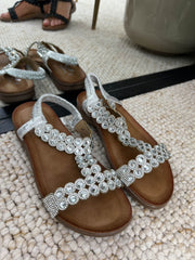 The Thea- Bejewelled Sandals