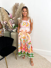 The Havana - Floral & Paisley Print Maxi Dress